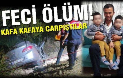 İznik'te TIR ile otomobil kafa kafaya çarpıştı. 