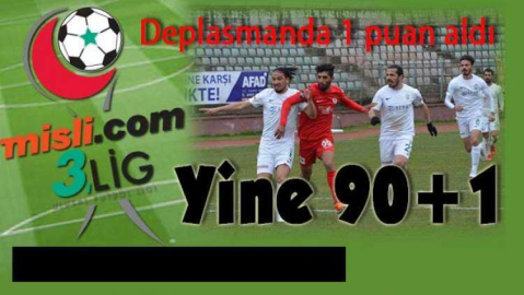 Yalovaspor'un başı 90+1 ler ile belada