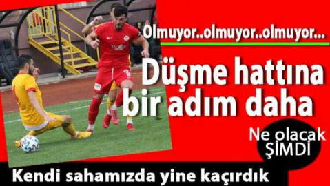 Yine beceremedik.Puan gitti