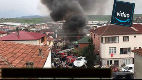 3 katlı evde yangın