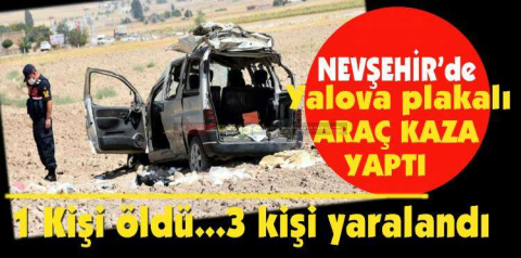 Yalova plakalı araç