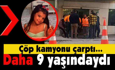Çöp kamyonun çarptığı
