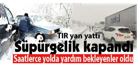 ARAÇLAR YOLDA KALDI