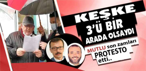 Yağmur altında protesto
