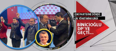 Binicioğlu rozet taktı