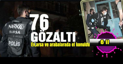  1500 polisin katılımıyla operasyon