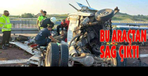 İzmir otobanında kaza....!