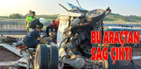 Hurdaya dönen araçta