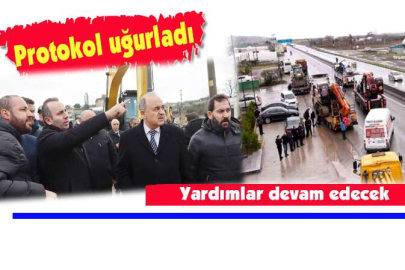 42 İŞ MAKİNESİ GÖNDERİLDİ