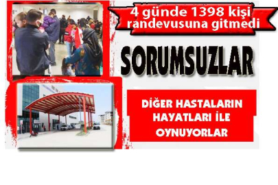 Diğer hastaların hayatı ile oynuyorlar