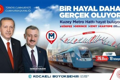 Kocaeli'ne Kuzey Metro hattı müjdesi