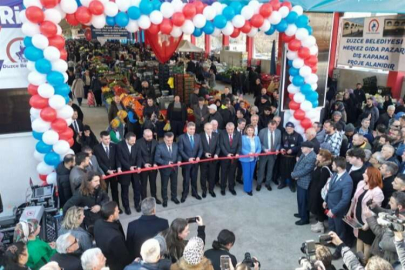 Düzce'de Aziziye Pazaryeri açıldı
