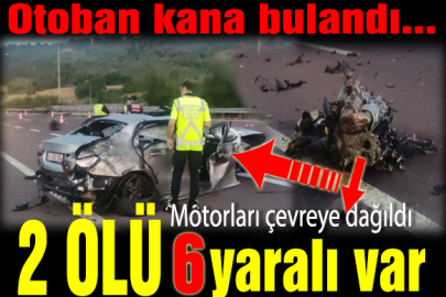 Otoban kana bulandı