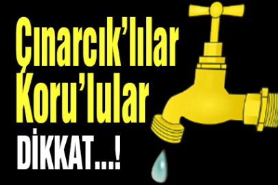 "Musluktan İçmeyin” Uyarısı