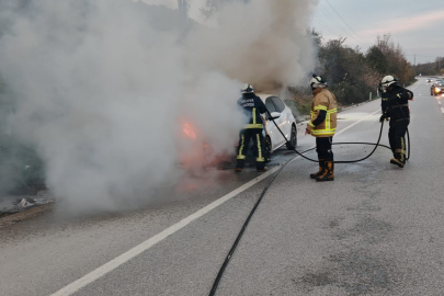 Alevler Bursa Yolu’nu Sardı