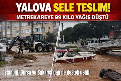 Yalova ekipleri yetişmedi.Yardım geldi