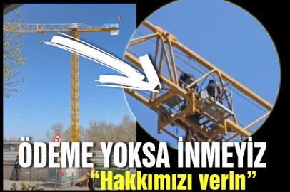 Yalova’da İşçiler Kule Vince Çıktı: “Alacaklarımız Ödenmeden İnmek Yok”