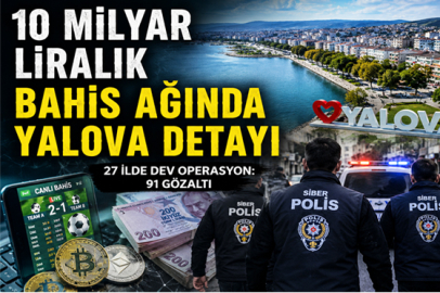 Dev operasyonun bir ayağı Yalova çıktı