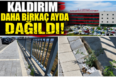 301,8 Milyon Liralık Yolda İlk Alarm! Kaldırım Birkaç Ayda Dağıldı