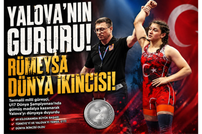 YALOVA'NIN GURURU RÜMEYSA DÜNYA İKİNCİSİ OLDU
