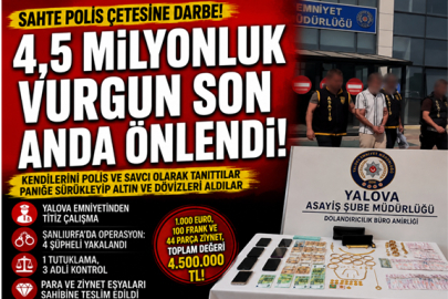 SAHTE POLİS ÇETESİ YAKALANDI! 