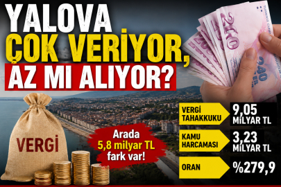 YALOVA ÇOK VERİYOR, AMA AZ ALIYOR