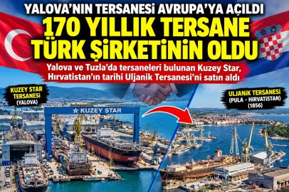 YALOVA’DAN ADRİYATİK’E UZANAN TÜRK İMZASI! 170 YILLIK TERSANE KUZEY STAR’A GEÇTİ